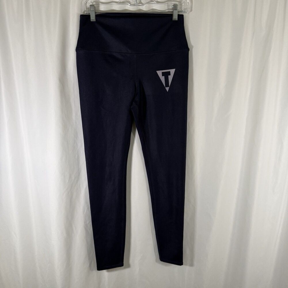 ALO Title Boxing Leggings Women's Large Navy Blue Pull On Stretch High Rise